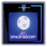 80`s space soccer android application logo